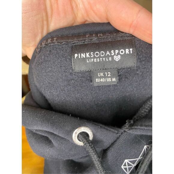 Pink Soda Sport Keyhole Tape Crop Hoodie - Picture 4 of 4